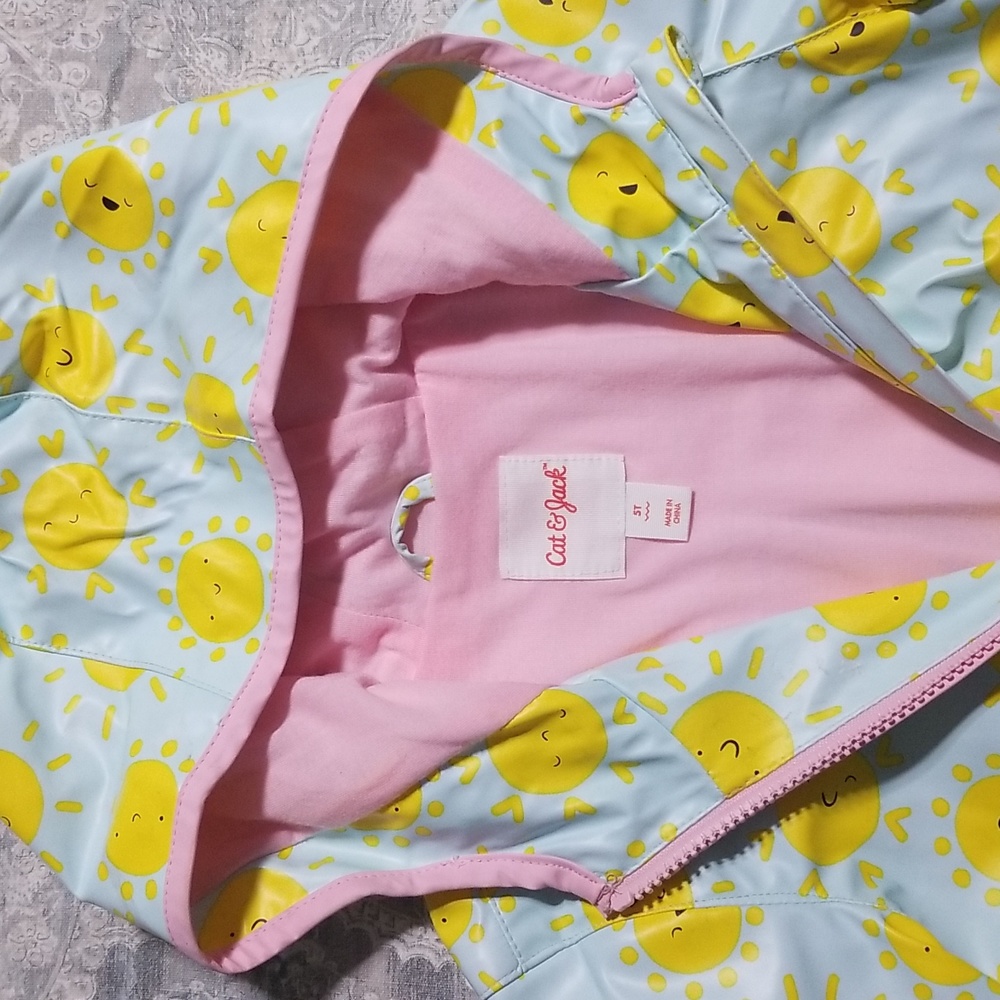 Cat & Jack little girls raincoat